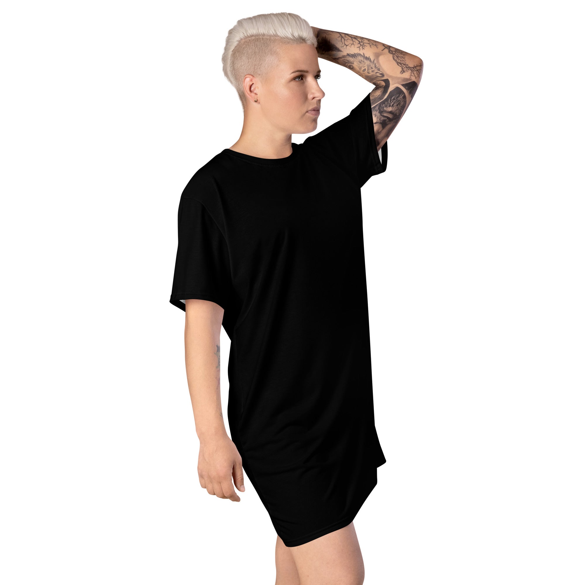 Basic Black T-Shirt Dress